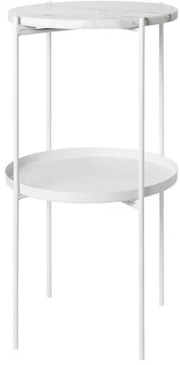 Cozy Living Fryd Sängbord Marmor/Snow White