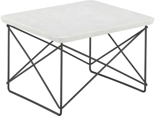 Vitra Occasional LTR Nattduksbord Ljus Marmor/Svart